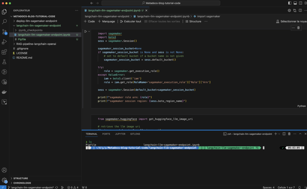 VScode with tutorial code